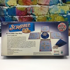 Scrabble Me Edition Crossword Game Words Wood Tiles 2-4 Players Ages 8-Adult NEW