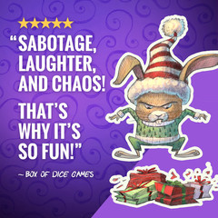 Wicked Christmas Card Game Wonky Penguin Holiday Festive Chaos Family Fast