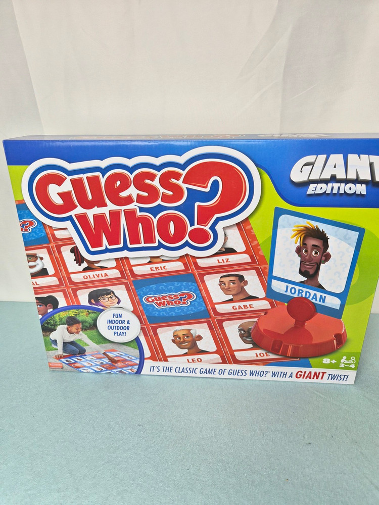 Hasbro Gaming Guess Who? Giant Edition Board Game, 2 Players, Ages 8+