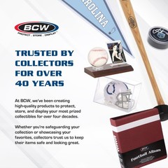 BCW Supplies Baseball 3″ Album – Blue | Premium Durable Binder Single,