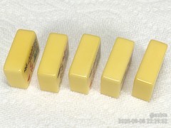 4 Rare Bakelite Catalin MahJong Mah Jongg Flowers tiles Excellent Condition 9dia