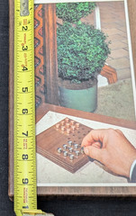 VTG 1964 HOYLE GAME SETKO’S 3 SQUARE PUZZLER WALNUT BOARD BRASS PCS BOXED COMPLT