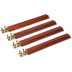 Classic Wooden Mahjong Racks, 18″ – Mahogany Color – Set of 4