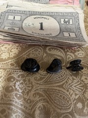 Parker Bros Monopoly 1930s Game with Board and Accessories- see description.