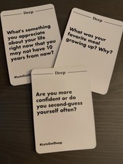 Lets Get Deep Questions for Couples 2021 Game Card USED