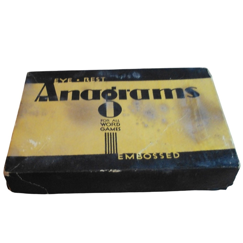 Eye Rest Anagrams for All Word Games Embossing Co #3015 90 Tiles DMG