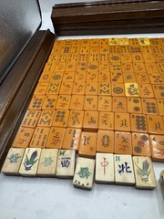 Art Deco Butterscotch Mahjong 143 Pcs