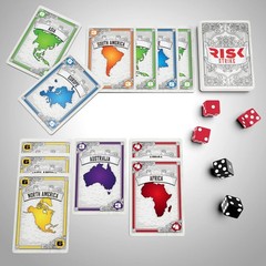Risk Strike Fast Fierce World Domination Cards Dice Strategy Board Game Hasbro
