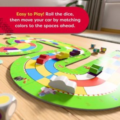 HABA Monza Car Racing Board Game – Color Matching Strategy Family Board Games