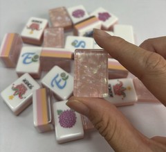 Pink Pearls Floral Mahjong Set Of Tiles American Mahjong Beautiful Oh My Line