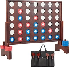 Giant Wooden 4‑in‑a‑Row Game, Indoor/Outdoor