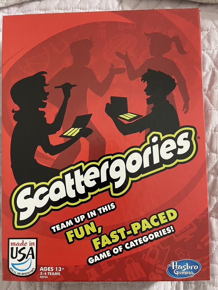 Scattergories Board Game – Fast Paced Word Party Game for Adults & Teens Ages 13