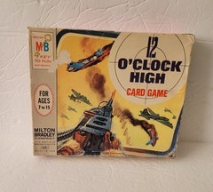 12 O’CLOCK HIGH WW II Card Game COMPLETE vintage 1965 TV SHOW Milton Bradley MB