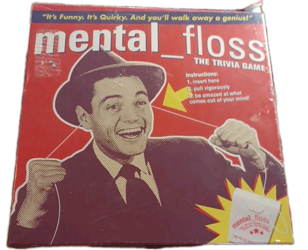 Mental Floss The Trivia Game 2005 Board Game- Factory Sealed Band New