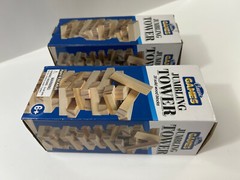 Lot of 2 Jumbling Tower Classic Games Family Game Stack Blocks 6+ New Great Gift