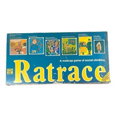 Vintage 1974 “Ratrace” Board Game Social Climbing Waddingtons 70s 100% COMPLETE!