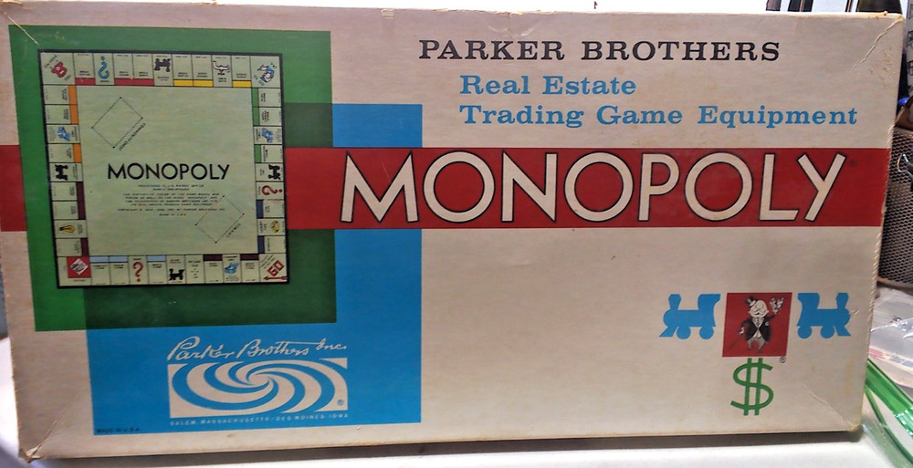 Vintage 1961 Monopoly Board Game Parker Brothers 100% Complete