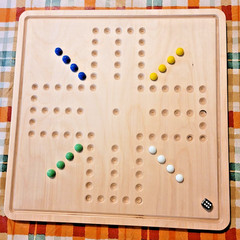 Wahoo marble board game LARGE 18″ X 18″ SIZE AMERICAN MADE