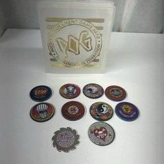 1990s Vintage POG all Metal Slammer Lot Of 10 Psychedelic Holographic Designs