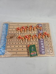 BEAUAM Horse Racing Board Game Wooden Challenge 11 Pieces – New – FREE SHIP