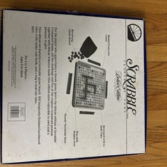 Scrabble Deluxe Rotating Turntable Board Game 1987-only 68 Letters and 3 trays