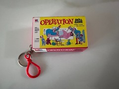 Vintage Keychain Board Games Hasbro Mattel Mouse Trap Operation Hippos & more