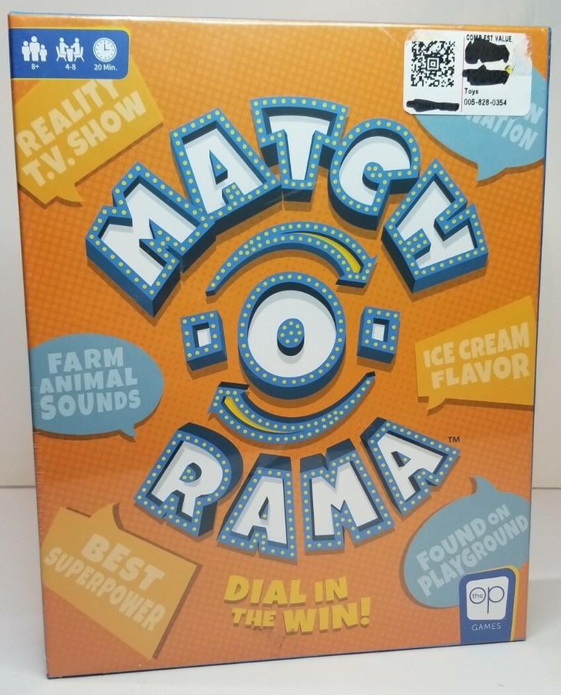 Match-O-Rama Family Board Game Press-Your-Luck Fast Paced Party Game Brand New