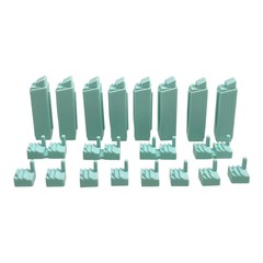 2009 Monopoly City – Replacement Blue Building Pieces