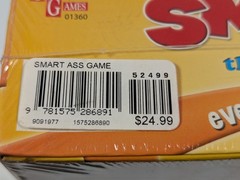 University Games Smart Ass Trivia Party Board Game NEW Other