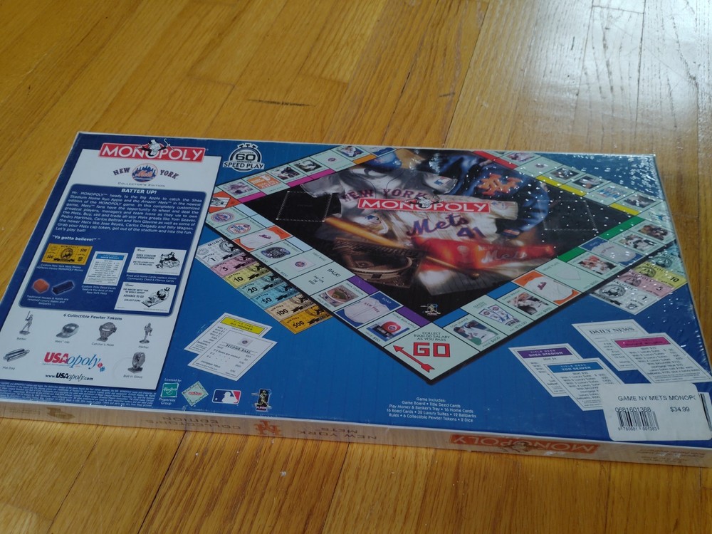 Monopoly New York Mets Collector’s Edition Never Open