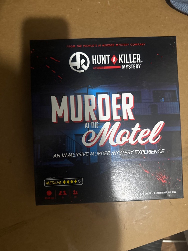 Hunt A Killer Mystery – Murder at the Motel – Great Condition