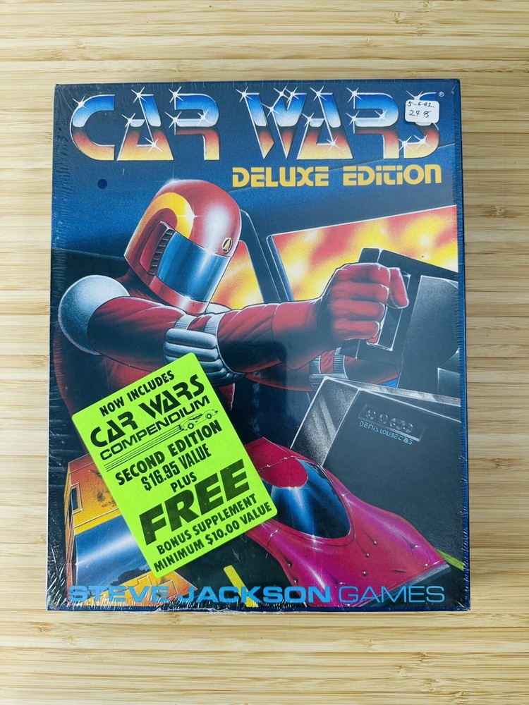 Steve Jackson Car Wars Deluxe Edition Vintage Science Fiction Board Game Sealed