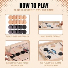 Fast Sling Puck Game – Super Winner Slingshot Puck Board Game – Sling It Shot…