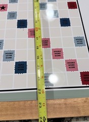 Scrabble Deluxe Vintage 2-in-1 Wall Edition w/ Dry Erase Message Note Board