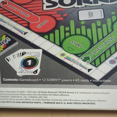 New Sealed Box – Hasbro Sorry Family Board Game – A5065
