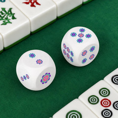 2Pcs Mahjong Dice 20mm, Wooden Dice for Mahjong, Mah Jongg Gifts for Women, Mah