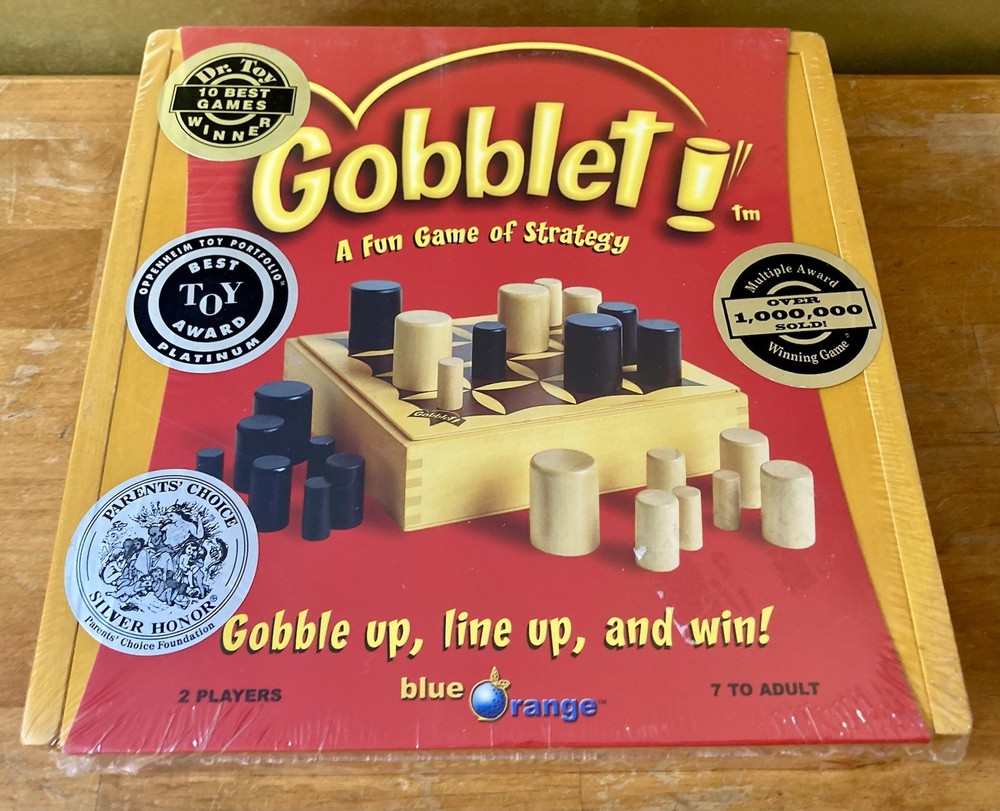 Gobblet Strategy Board Game 2002 Family Party SEALED NEW Blue Orange Games
