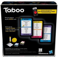 Taboo Game:Ages 13 and up For 4+ players.