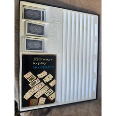 Vintage Kingsbridge Solitaire Game Board Set 150 Ways to Play Cards and Book