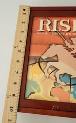 VTG Y2K Risk Board Game Book Shelf Edition Wooden Box World Domination Strategy