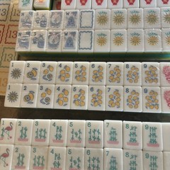 Various Mahjong Tiles All Are New Some Sealed. 265 Tiles , Dices
