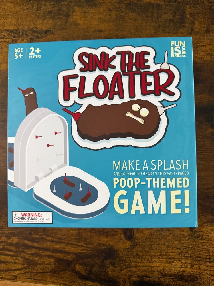 Sink the Floater Game Fast-Paced Poop-Themed Game Brand New Sealed