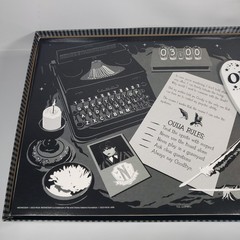 Wednesday Addams Glow in the Dark Ouija Board – Complete – Light Box Damage