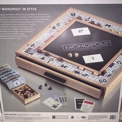 Monopoly Luxe Edition w/ Maple Wood Cabinet ~ Factory Sealed ~ Hasbro~ Luxury WS
