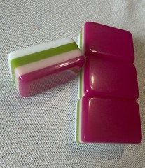 Vibrant American Mahjong Tiles – Hot Pink 3 layered