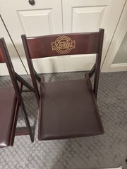 Scrabble Collector’s Edition 1991 Franklin Mint Folding Chairs 1 Of 4
