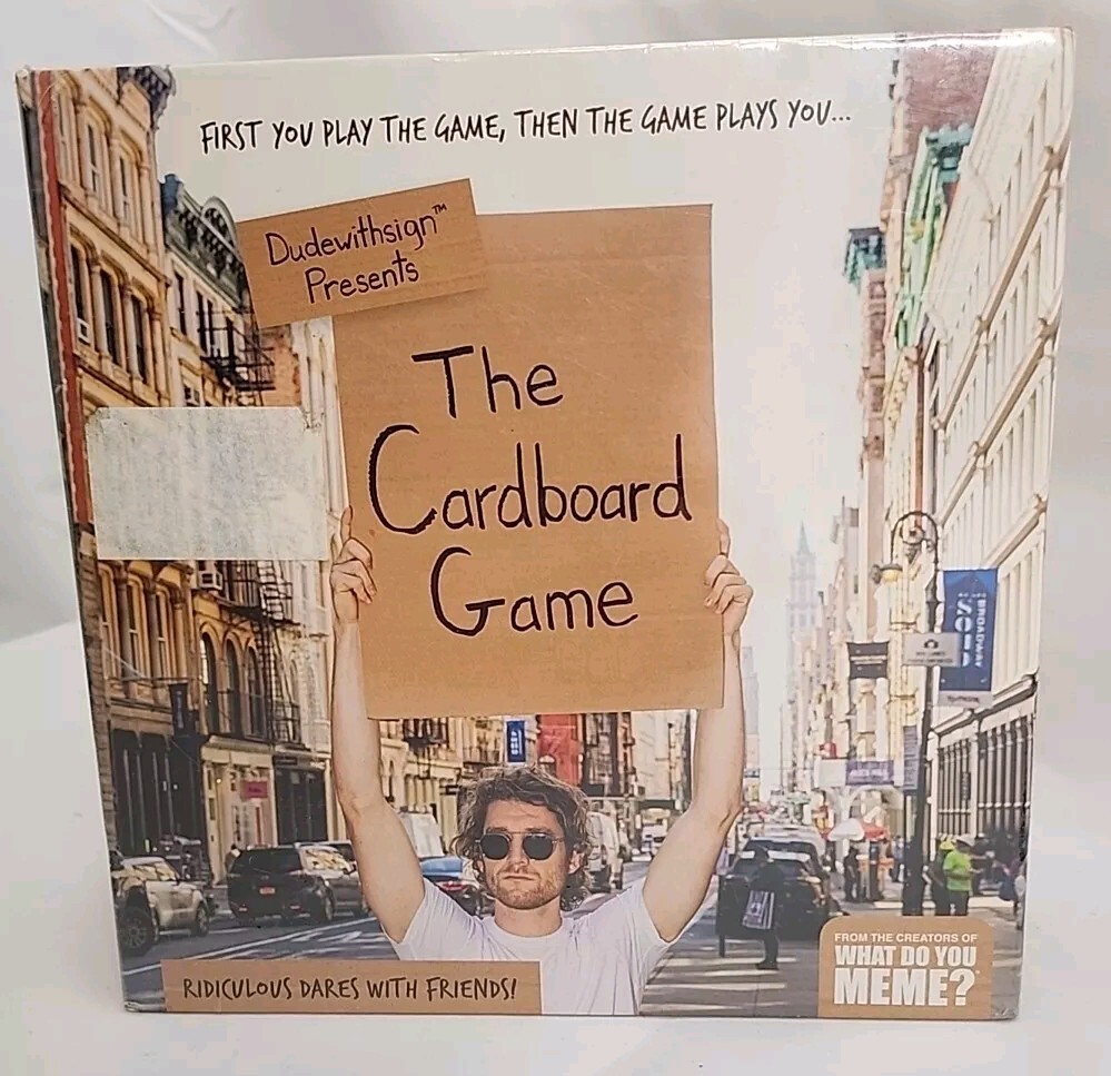 Dude With Sign’s The Cardboard Game by What Do You Meme Family Game – NEW Sealed