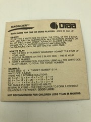 Vintage Number Math Game Puzzle Magimixer For 1 Or More ——735——