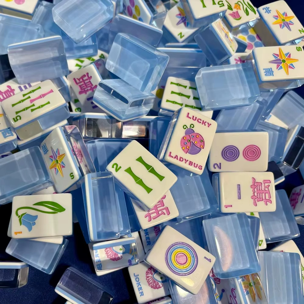 Premium American Mahjong Set 160pcs – Blue