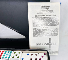 Mexican Train 91 Dominoes Puremco with Case ~ ChickenFoot ~ Complete